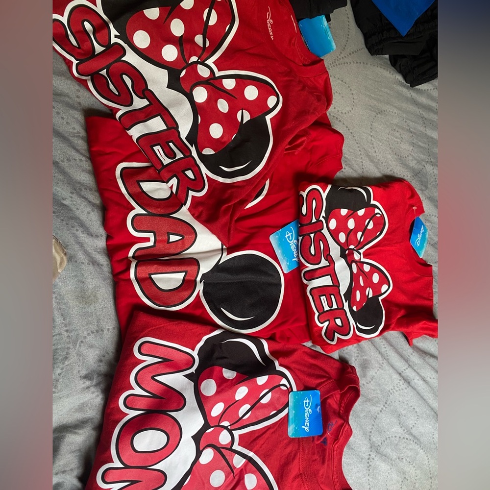 Brand New Family set of Disney shirts